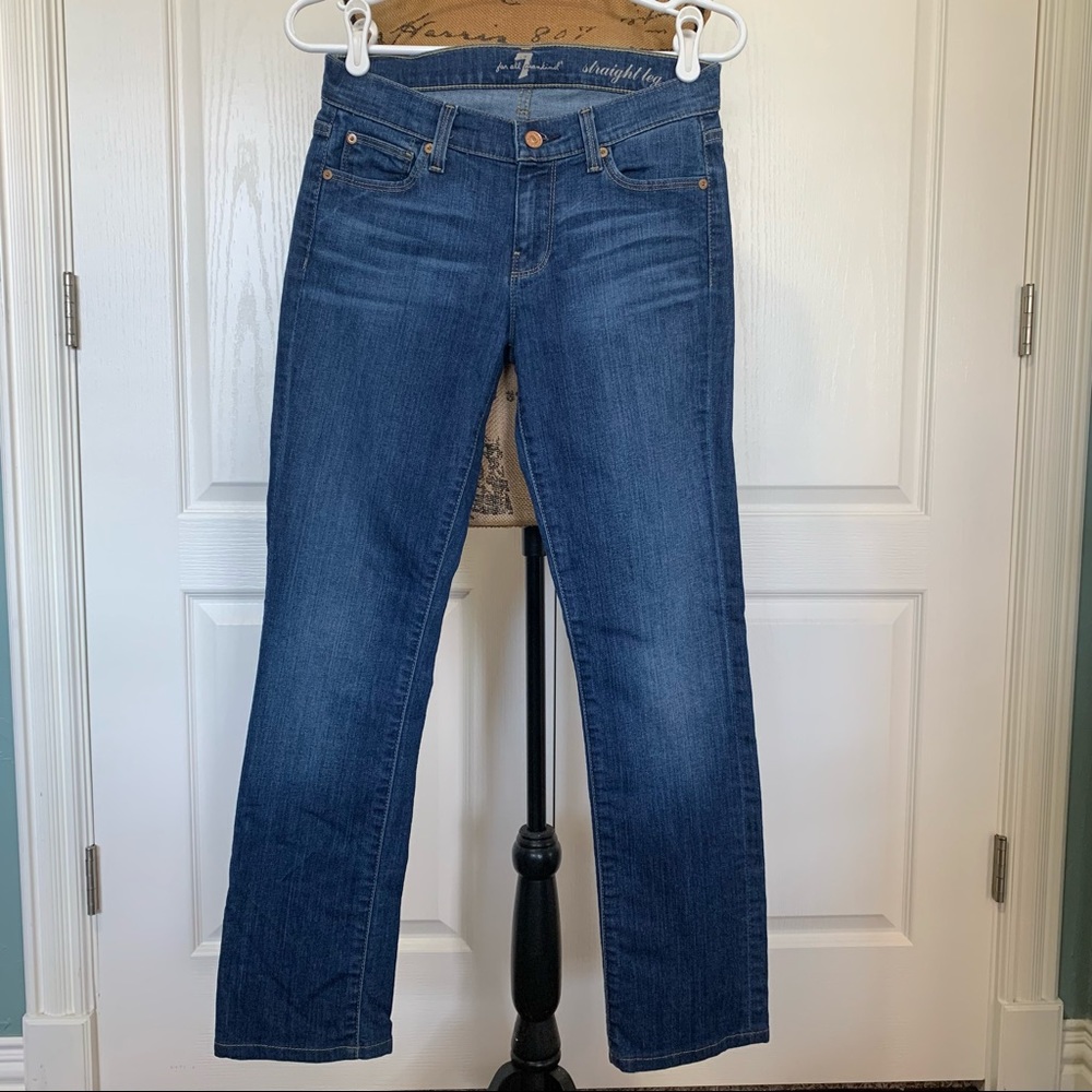 7 for all mankind Straight Leg Jeans Size 25